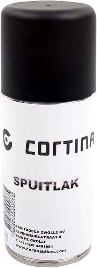 Cortina Spuitlak mat zwart - originele kleur - 150ml - UZZ0001