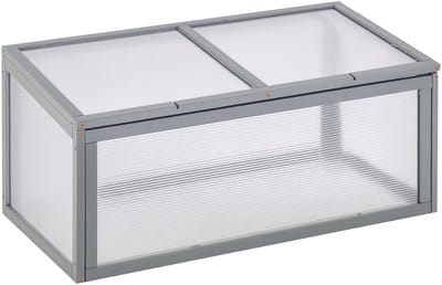 Outsunny koud frame - met houten frame - 90L x 46B x 40H cm - grijs