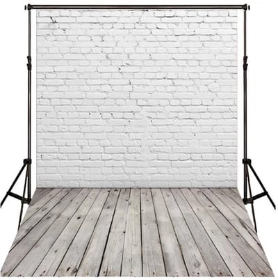 Dailygoods- Fotografie Achtergrond Witte Bakstenen Muur - Vinylmateriaal - 150x210cm - Fotostudio - Digitale Fotografie - Geschikt voor Feesten - Fotoachtergrond