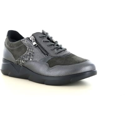 Dames Veterschoenen Waldlaufer K-funky Roxy Asphalt Carbon Oud-zilver - Maat 5½