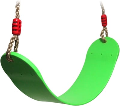 Famanu – Elastische EVA-kinderschommel met zachte rand, U-schommel met hoge draagkracht, groen
