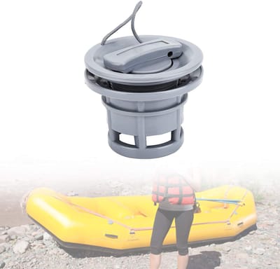 Allecto - PVC Opblaasbare Boot - Vervangdop - Dubbele lekbescherming - Accessoire voor Kajak - Ventiel voor Watersport - Geschikt voor Kano