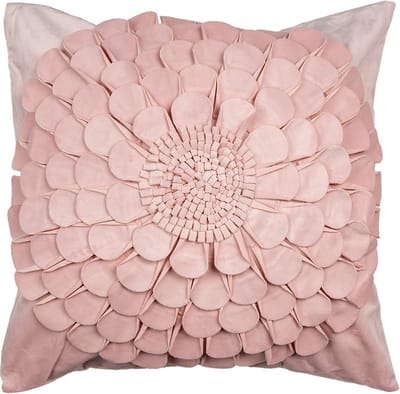 Clayre & Eef Kussenhoes 45x45 cm Roze Polyester Bloem