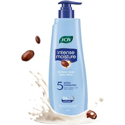 Joy Intense Moisture Winter Bodylotion 600ml | Met Sheaboter, Jojoba & Vitamine E | Voor Normale tot Droge Huid | Herstel van Droogheid & 24 Uur Zachtheid | Nee white