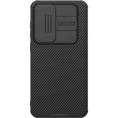 Nillkin CamShield Hoesje Geschikt voor Samsung Galaxy S24 FE - Back Cover met Camera Slider - Extra Camera Bescherming - Zwart