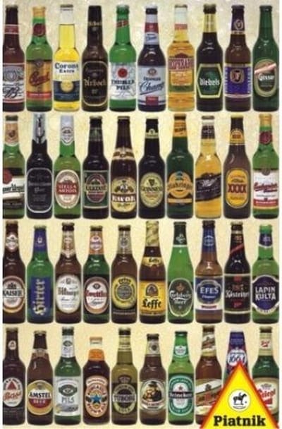 Piatnik Jigsaw Puzzle - 1000 Pieces - Beers - 1,000 pieces.