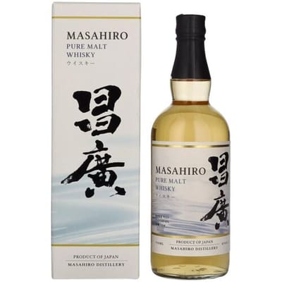 Masahiro Pure Malt Whisky 43% Vol. 0,7l in geschenkverpakking
