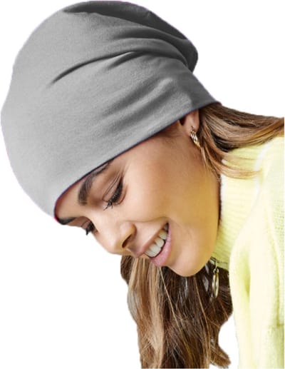 Beechfield Wintermuts Beanie Hemsedal - lichtgrijs - heren/dames - katoen - warme winter mutsen