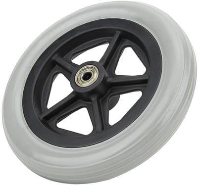Rolstoel Voorwiel - Loopstoel Wiel - Mobiliteit Verbeteren - Hoge Draagkracht - 7 Inch Diameter - Grijs