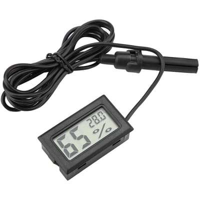Ingebouwde Mini LCD Thermometer Hygrometer Vochtigheid Temperatuur Monitor met Externe Sonde