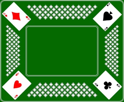 Premium Kaartmat (59x49cm) CASSIC GREEN - Kaartkleed- Kaart Tapijt - Ideaal voor Gezellige Kaartspellen met Vrienden en Familie - Gedrukt op Vilt met Antislip Latex Onderlaag - Duurzaam en Hoogwaardig!
