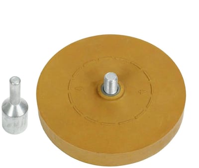 Stickerverwijderaar Gum - Lijmverwijderaar Wiel - Auto Reinigen - Beschermt Autolak - 15 cm Diameter - Grijs