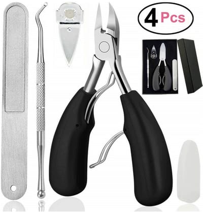 Borvat® | 7-delige Pedicure en Manicure Set - Nagelknipper - Pedicureset - Nagelvijl - Nageltang - Kalknagel - Teennagelknipper