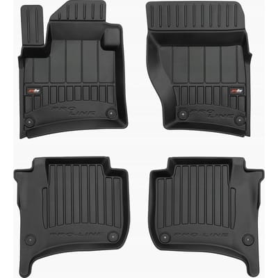 Frogum 3D Rubberen Vloermatten Set – Geschikt voor VOLKSWAGEN Touareg II 2010-2018 – 4-delig – TPE Premium Kwaliteit – Extra Hoge Rand 6 cm – Geurloos – Zwart
