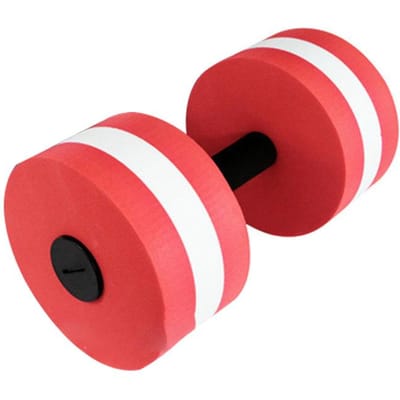 1 STuks Water Dumbbells EVA Automatisch Drijvende Schuim Dumbbells Aerobische Oefening Mannen en Dames Zwembad Weerstand Fitness Voor Praktisch Gebruik rood
