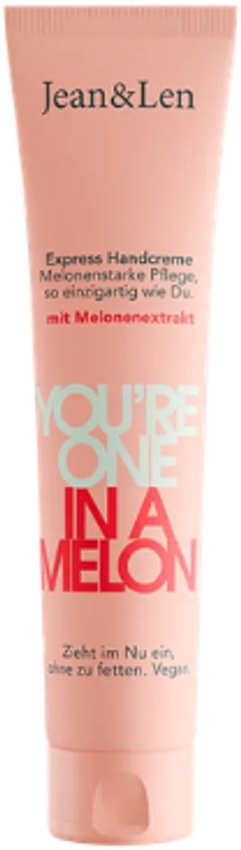 Jean & Len Handcrème You're One in a Melon - 75 ml | Met Sheaboter & Watermeloengeur - Hydraterende Handverzorging - Vegan