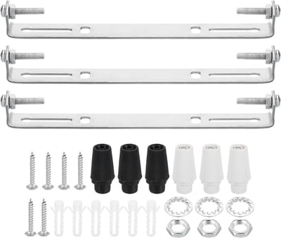 Plafondlamp Montageplaat Set, 160mm, 3 Sets Bevestigingsbeugels voor Lampen, Stalen Plaat en Kruisbalk met Schroeven, Geschikt voor Thuisgebruik en Wandmontage