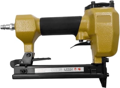 Luchtnietmachine - Spijkerpistool Pneumatisch - Meubelstoffering Houtbewerking - Ergonomisch Lichtgewicht - 100 Nietjes Capaciteit - Grijs