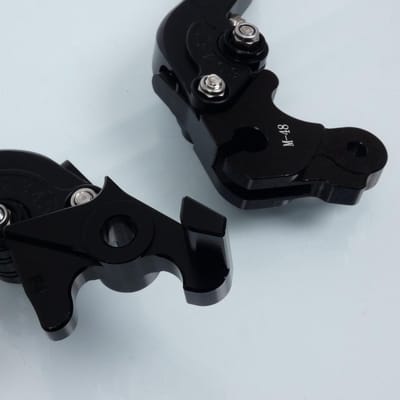 Levier frein droit Sifam pour Moto MV Agusta 675 Brutale 2014 à 2016 alu CNC noir / paire Neuf