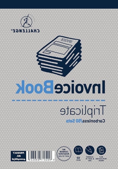 Factuurboek Drievoudig - Bonnenboekje Facturatie - Administratie Bijhouden - Zonder BTW - 50 Vel 5 Stuks - Wit
