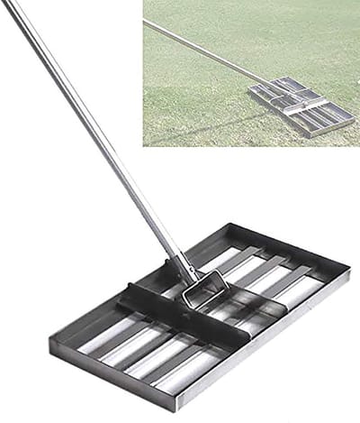 Gazon Nivelleerhark - Tuin Egaliseer - Gras Vlak Maken - Roestvrij Staal - 50 x 135 cm - Zilver
