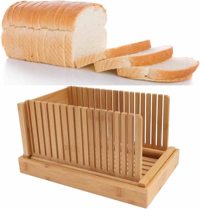 Bamboe Broodsnijder - Snijgeleider Brood - Zelf Brood Bakken - Afneembaar Ontwerp - 118 kg - Natuurlijk