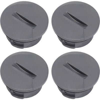 4 STUKS Stofzuiger Eindkap Vervanging Rollende Borstel Eindkap voor V6 Dc35 Dc44 DC59 DC62 SV03 gray