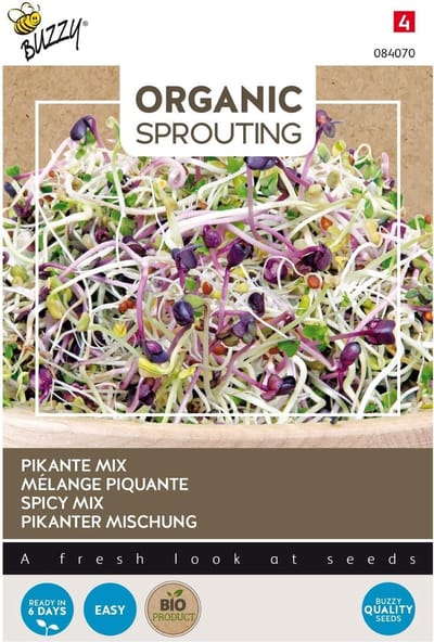 3 stuks - Buzzy - Bio knip en eet salademengsel pikant
