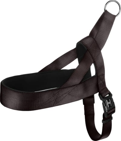 Flamingo Abbi Noors - Harnas Honden - Noors Harnas Abbi Zwart Xxl 75-100cm 32mm - 1st - 132878 - 1st