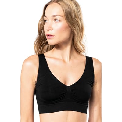 Kariban Ecologische en naadloze push-up bh K809 - Black - M/L