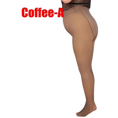 Fleece Gevoerde Panty Dames Legging Thermische Panty Nep Transparante Panty Hoge Taille Winter Warm Sheer Panty ( 80g Zonder Fleece) S-90g
