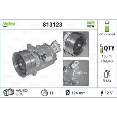 Compressor airconditioning VALEO 813123