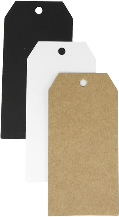 Cadeaukaartjes decoratieve etiketten papier 3,5×6cm 300st, 300 Stück