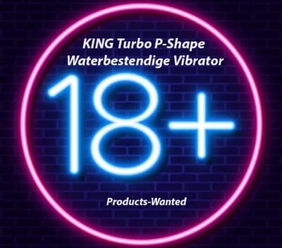 KING Turbo P-Shape Waterbestendige Vibrator in Paars Kleur