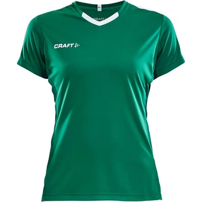 Craft Progress Contrast Shirt Korte Mouw Dames - Wit / Groen | Maat: XL