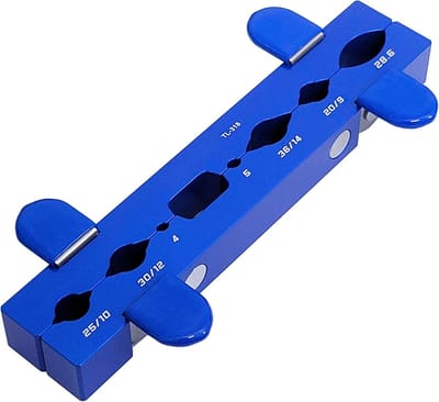 Bicycle Axle Spindle Vice Insert - Magnetic Clamp Holder - Ondersteuning voor Pedalen, Zadelpen, Vering, Naaf, Vrijloop - Onderhoud Gereedschappen voor Fietsonderdelen - Diameter 4mm-36mm (Blauw)