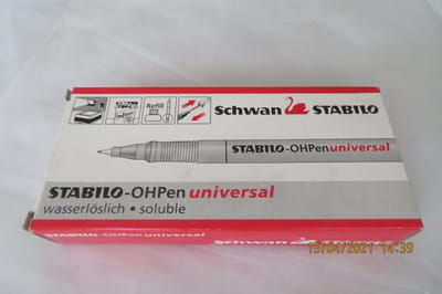 Stabilo Ohpen Watersoluble Superfine Black, Pack of 10,  UNIVERSAL SUPER FINE SW851-46 Pens