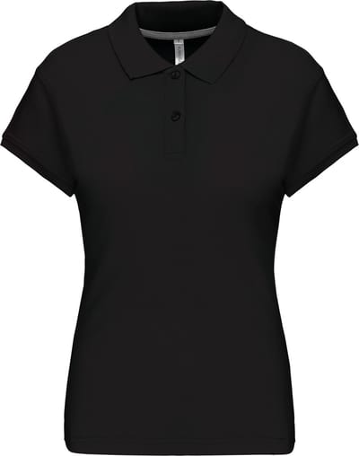 Kariban Damespolo korte mouwen K242 - Black - L