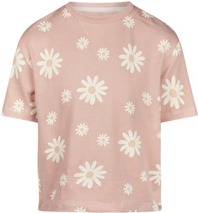 Koko Noko Meisjes Loose Fit T-shirt - Smokey pink