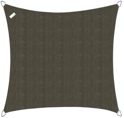 Buitenkado Schaduwdoek vierkant 3x3m - Taupe zwart