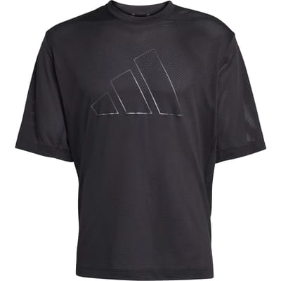 Adidas D4t Power Essentials Workout Mesh T-shirt Met Korte Mouwen Zwart S Man