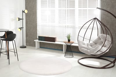 Lalee Heaven - Ronde Vloerkleed - Tapijt – Karpet - Hoogpolig - Superzacht -comfy Fluffy - rabbit fur- 160x160 cm Rond ivoor gebroken wit