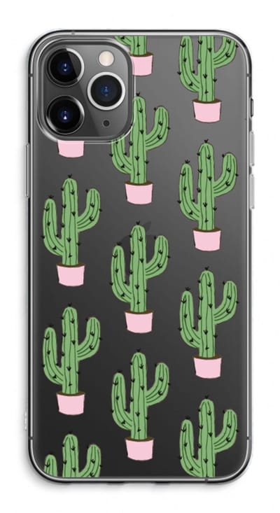 Case Company® - Hoesje geschikt voor iPhone 11 Pro Max hoesje - Cactus Lover - Soft Cover Telefoonhoesje - Bescherming aan alle Kanten en Schermrand