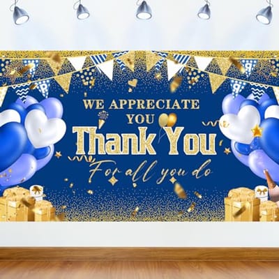 Waardering Decoraties voor Leraren, Artsen en Afstuderen - Bedankt Voor Alles Wat Je Doet Achtergrond - Feestdecoratie en Cadeaus