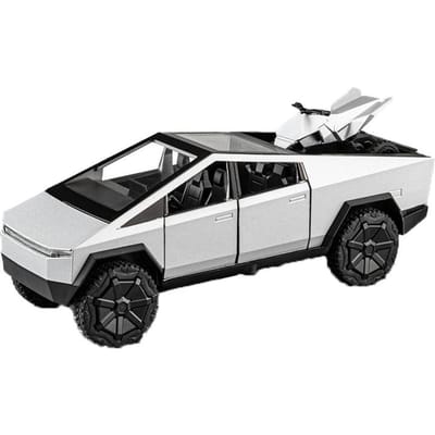 1:32 Vrachtwagenmodel Legering Diecast Auto Met Atv Huis Trendy Speelgoed Geluid & Licht Verjaardagscadeaus Met Vriend Kinder Speelgoedauto Serie