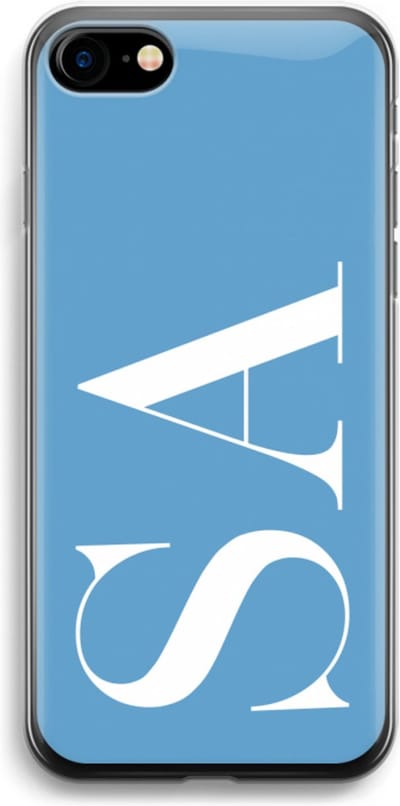 Gepersonaliseerd - Case Company® - Hoesje geschikt voor iPhone 7 hoesje - Monogram N°2 - Soft Cover Telefoonhoesje - Bescherming aan alle Kanten en Schermrand