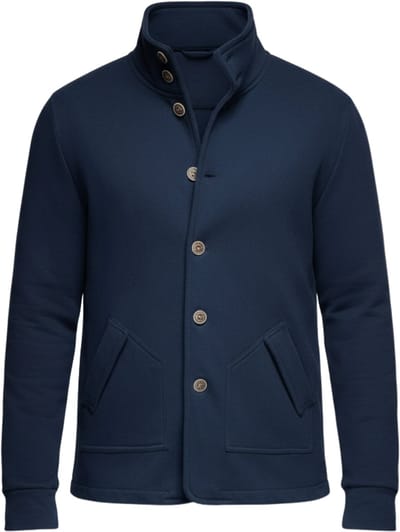 OMBRE Sweater - Regular Fit - Katoen - Lange Mouw Marine S