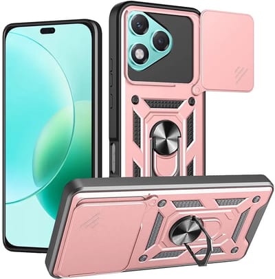 Hoesje geschikt voor HONOR 400 Lite - Techsuit Camshield Back Cover - Roségoud