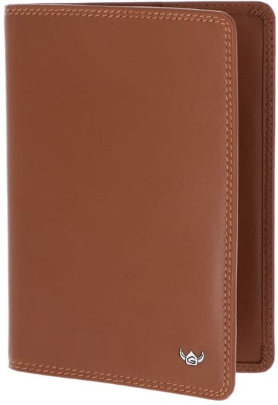 Golden Head Leren identiteitskaarthoesje Polo RFID Protect Reisepasshülle 4453 Cognac bruine