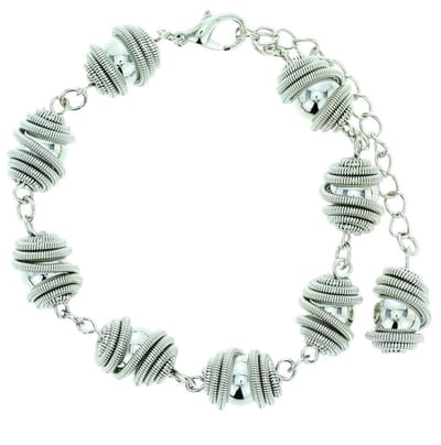 Behave - Armband zilverkleur met bolvormen - Geometrisch detail